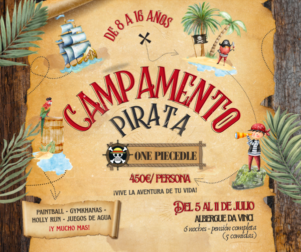 IMAGEN PRODUCTO Campamento Pirata Albergue DaVinci