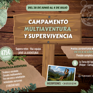 Campamento Multiaventura y Supervivencia en Riópar