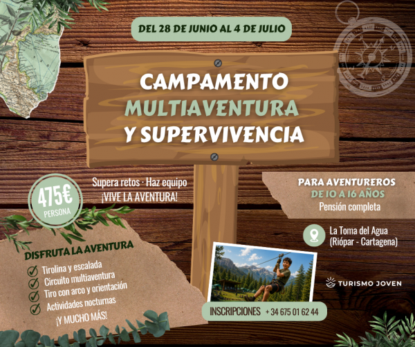 Campamento Multiaventura y Supervivencia en Riópar Campamento Multiaventura y Supervivencia en Riópar